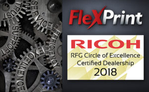 FlexPrint Ricoh Circle of Excellence 2018